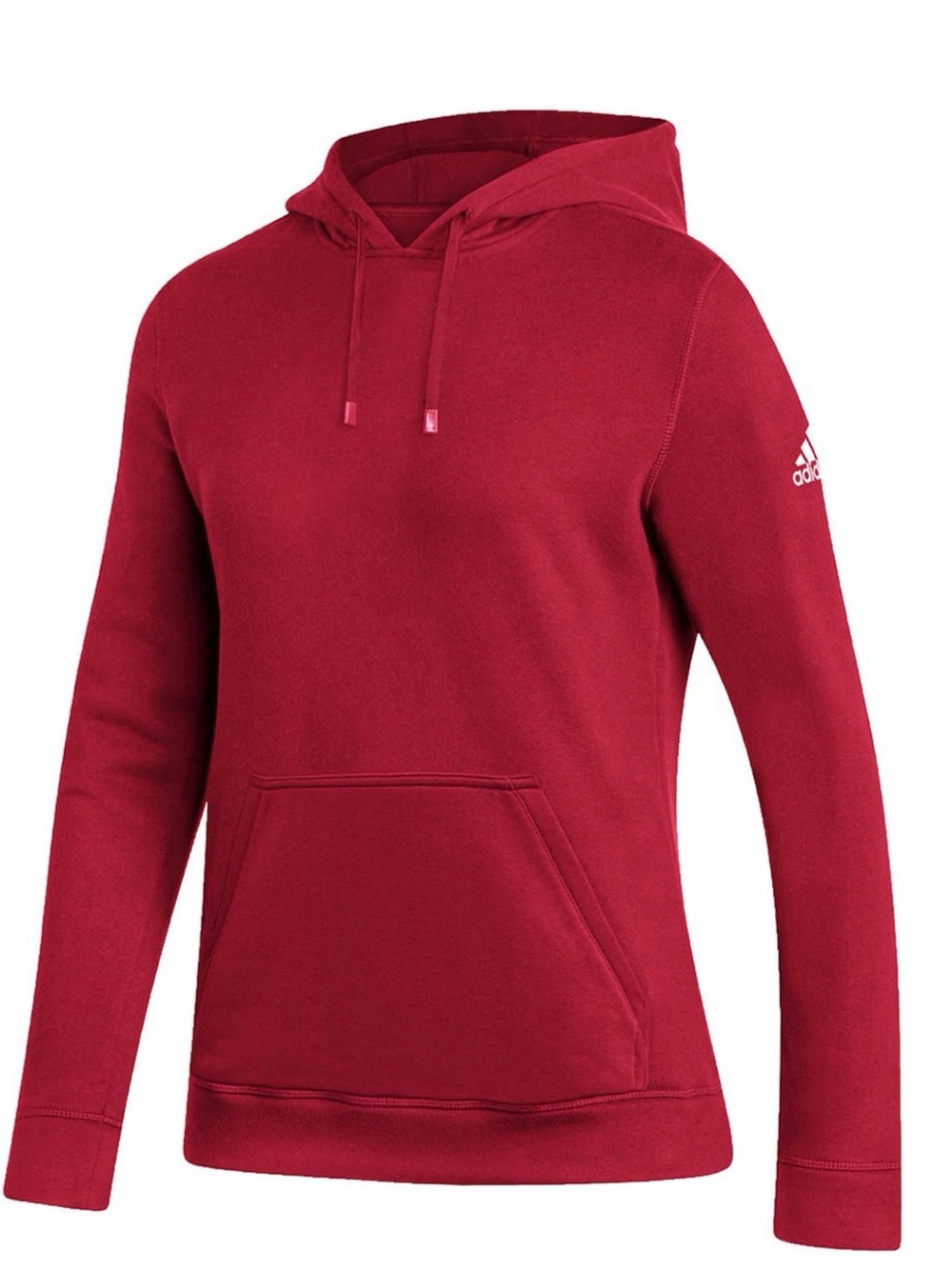 adidas Women's Red Pullover Fleece Hoodie